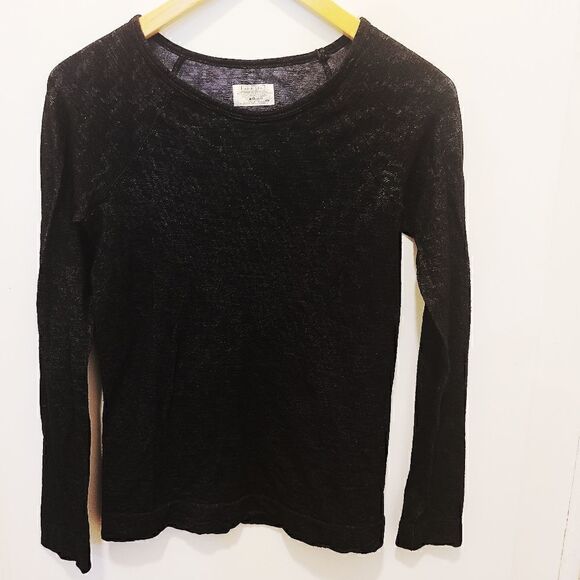 Athleta Black Long Sleeve Top - Picture 1 of 5